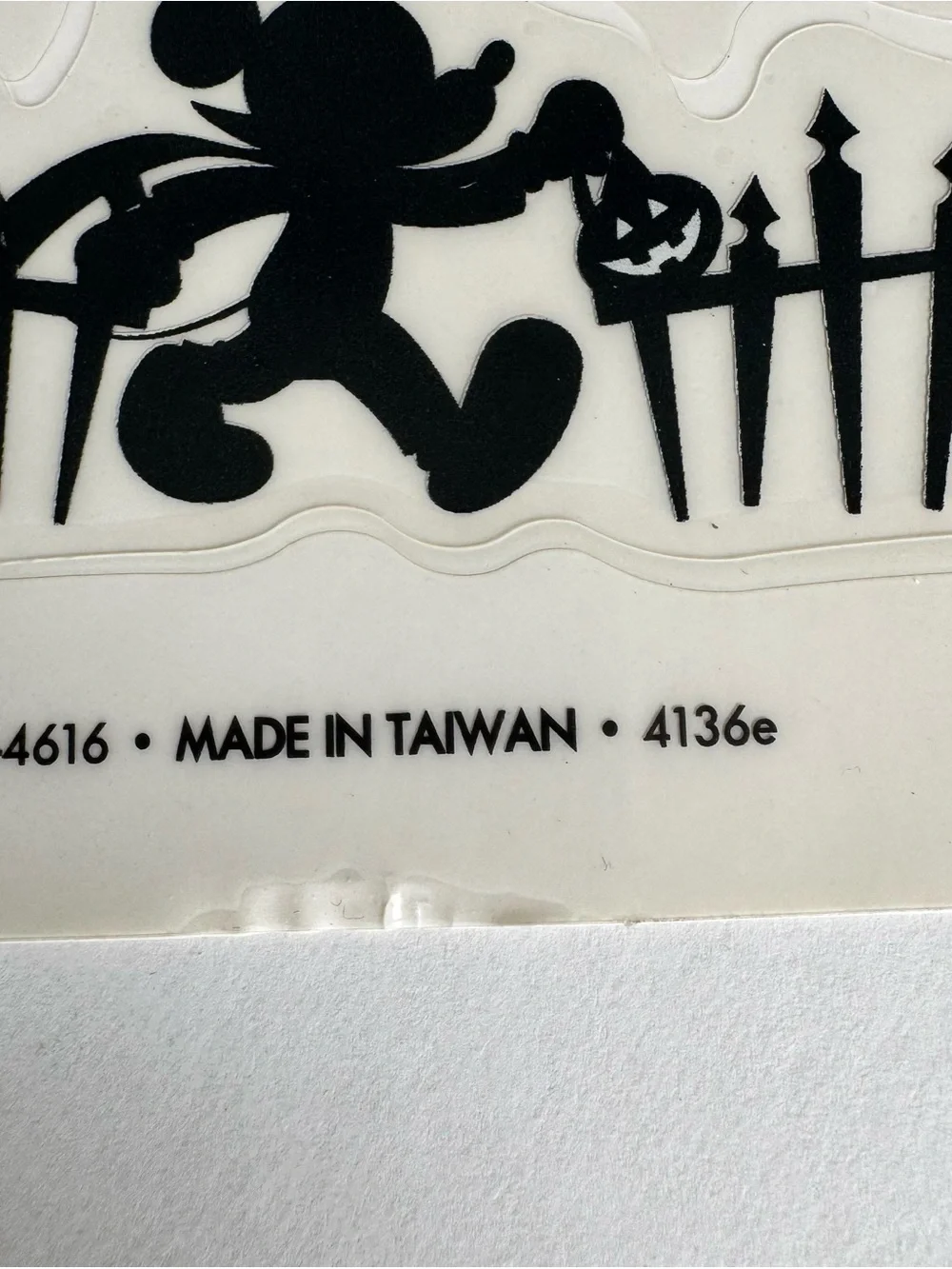 Vintage Disney Halloween Mickey Halloween Window Clings made in Taiwan
